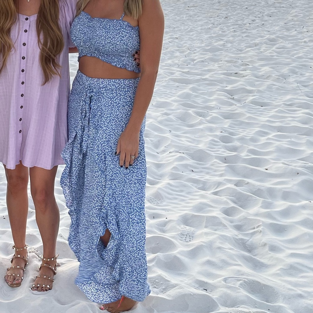 Two piece beautiful blue set
